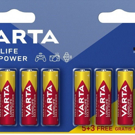 Varta Longlife Max Power Alkaline LR06 AA patareid, 8 tk