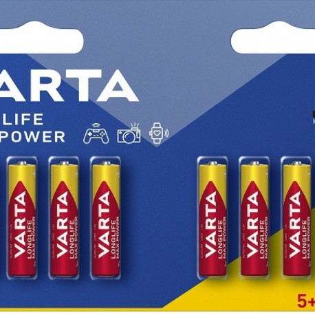Varta Longlife Max Power Alkaline LR03  AAA  patareid, 8 tk