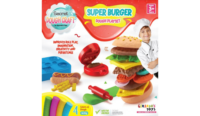 Gerardo's Toys voolimiskomplekt Hamburger Dough Craf 6 osa