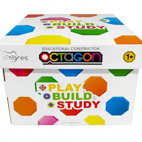 Tigres plastikust ehitusklotsid Octagon 88 tk