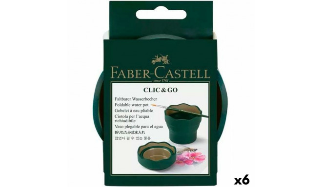 Glass Faber-Castell Clic & Go Foldable Dark green 6 Pieces