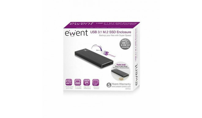 External Box Ewent EW7023 SSD M2 USB 3.1 Aluminium