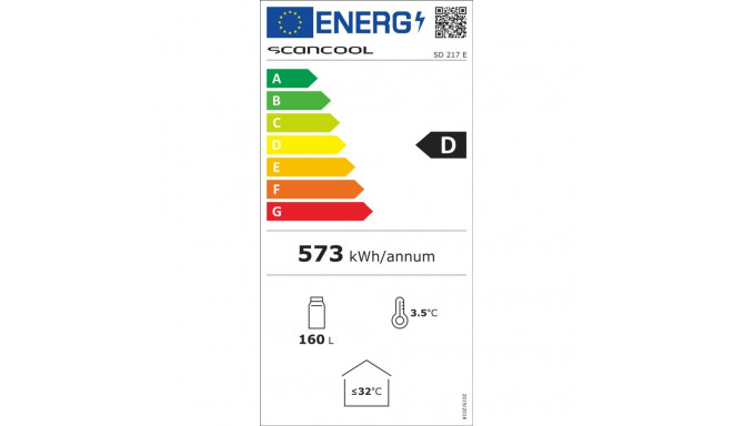 Vitriinkülmik Scandomestic SD217E valge
