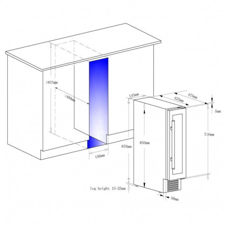 Wine cooler Climadiff