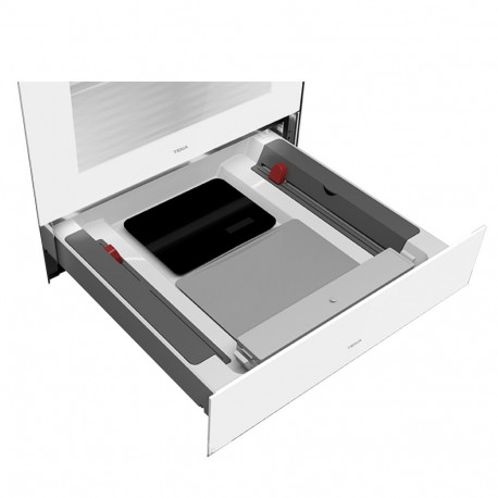 Klaasist esipaneel Teka soojendus- ja vaakumsahtlile valge