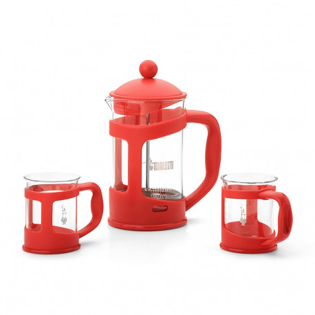 Presskannu komplekt 2 kruusiga Bialetti 0004651, punane