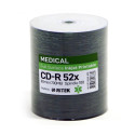 TRAXDATA CD-R 700MB 52X MEDICAL WHITE INKJET PRINTABLE SHRINK*100