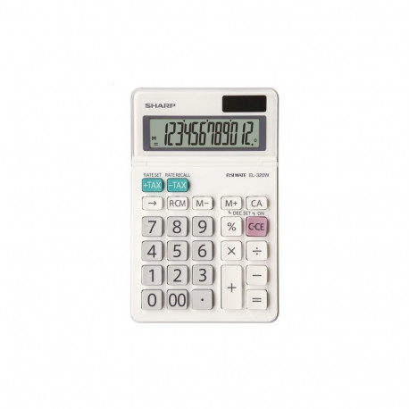 SHARP CALCULATOR DESKTOP 12D ELSIMATE EL320WB