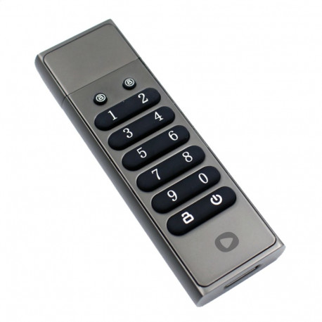 PLATINET PENDRIVE USB 3.2 PIN-DEPO METAL HARDWARE ENCRYPTED AES 256 BIT 128GB [45809]