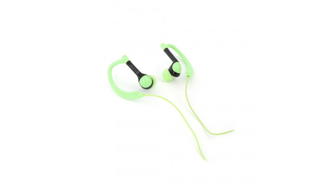 PLATINET IN-EAR EARPHONES + MIC SPORT PM1072 GREEN [42940]