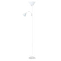 PLATINET FLOOR LAMP E27+E14 WHITE [45177]