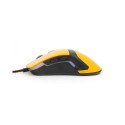 MOUSE OMEGA VARR OM-270 GAMING 1200-1600-2400-3200DPI YELLOW [41785]