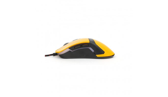 MOUSE OMEGA VARR OM-270 GAMING 1200-1600-2400-3200DPI YELLOW [41785]