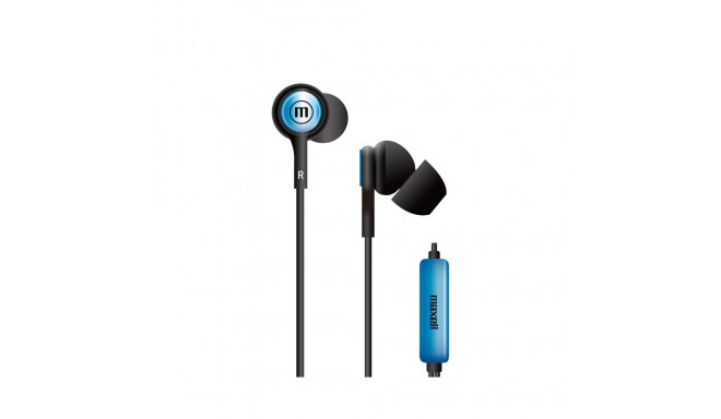 MAXELL EARPHONES IN-TIPS IN EAR STEREO WITH MICROPHONE BLUE 304013.00.CN