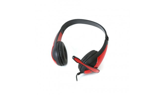 FREESTYLE HI-FI STEREO HEADSET + MIC + ADAPTER 2-1 FH4008 RED [42678]