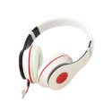 FREESTYLE HI-FI STEREO HEADSET MIC + ADAPTER 1-2 FH4005 WHITE [42726]