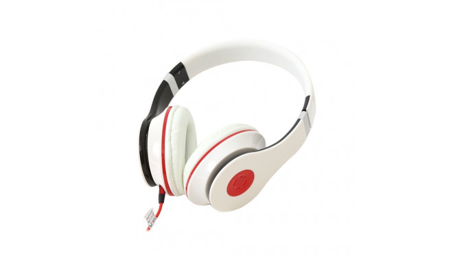 FREESTYLE HI-FI STEREO HEADSET MIC + ADAPTER 1-2 FH4005 WHITE [42726]