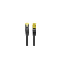 PATCHCORD CAT.6A S/FTP LSZH CU 0.5M BLACK FLUKE PASSED LANBERG