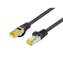 PATCHCORD CAT.6A S/FTP LSZH CU 0.5M BLACK FLUKE PASSED LANBERG