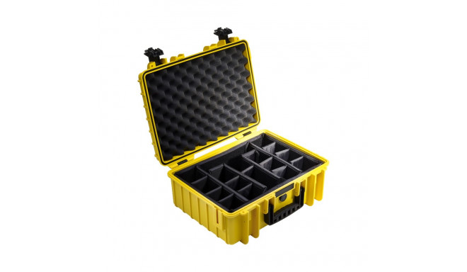 BW OUTDOOR CASES TYPE 5000 / YELLOW (DIVIDER SYSTEM)