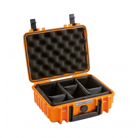 BW kaitsekohver Type 1000 vaheseintega, oranž