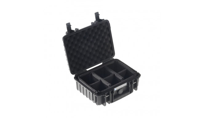 BW OUTDOOR CASES TYPE 1000 / BLACK (DIVIDER SYSTEM)