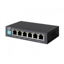 Switch EUROS V2 6 ports POE 4X 10-100MBPS POE ports + 2X UPLINK ports 802.3AF 60W