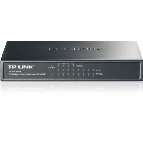 TP-Link TL-SG1008P Switch 8port 1000Mb/s / 4x PoE / 53W