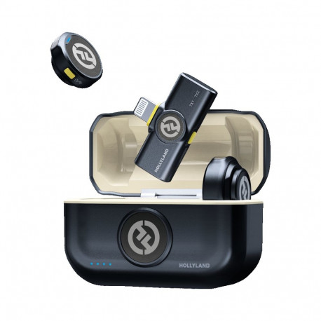 Hollyland wireless microphone Lark M2 Lightning Duo, shine charcoal