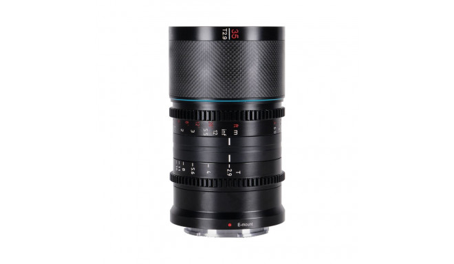 Sirui Anamorphic Lens Saturn 35mm T2.9 1.6x Carbon Fiber Full frame X-Mount (Blue Flare)