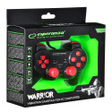 Игровой пульт Esperanza Warrior GX300 USB 2.0 Чёрный Красный PC Windows