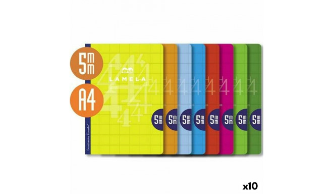 Notebook Lamela Multicolour A4 (10 Units)