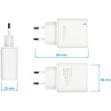 "USB-Schnellladegerät 20W 2-Port USB-A; USB C PD3.0 GoodConnections White"