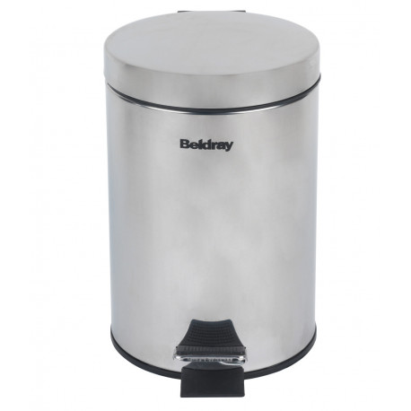 Beldray LA038098SSPFEU7 Soft-Close Pedal Bin 3 Litre, Stainless Steel