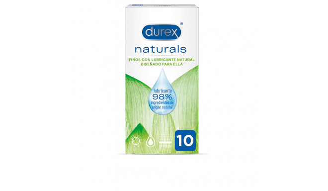 DUREX NATURALS fino con lubricante natural preservativos 10 u