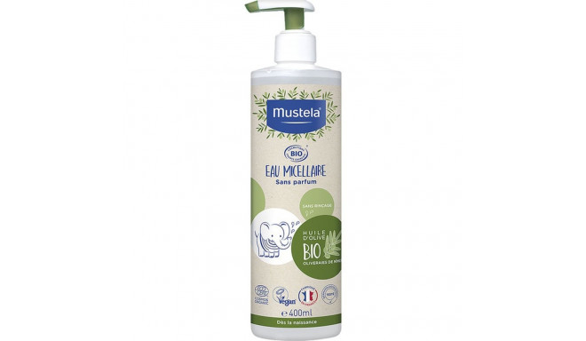 MUSTELA BEBÉ BIO agua micelar sin aclarado 400 ml