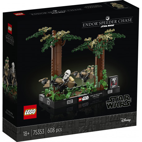 LEGO Star Wars Endor-i kiirendaja tagaajamise dioraam
