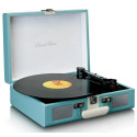 CLASSIC PHONO TT-110RDWH - TURNTABLE WITH BLUETOOTH® RECEPTION AND BUILT IN SPEAKERS - BLUE WHITE