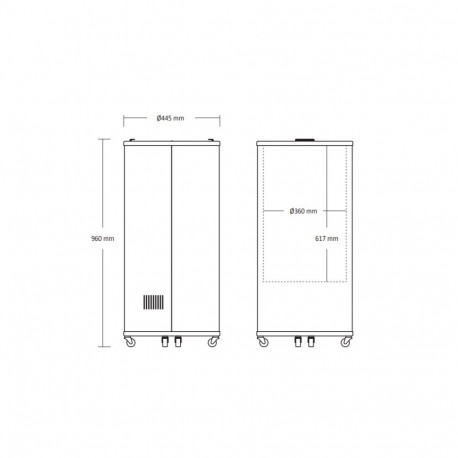 Beverage cooler Scandomestic