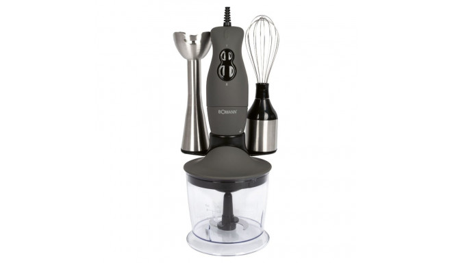 Hand blender set Bomann, stainless steel/titan