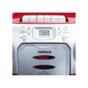 Portable stereo FM radio with CD and cassette player Lenco SCD420RD