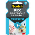 Double-sided adhesive tape 19mm x1.5m SCOTCH, Fix™ transparent in indoor conditions