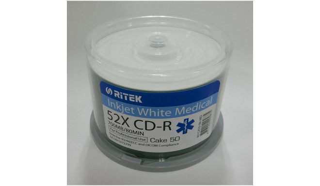Traxdata CD-R Ritek 700MB 52X 50pcs spindle (901CK50-IW-MD)