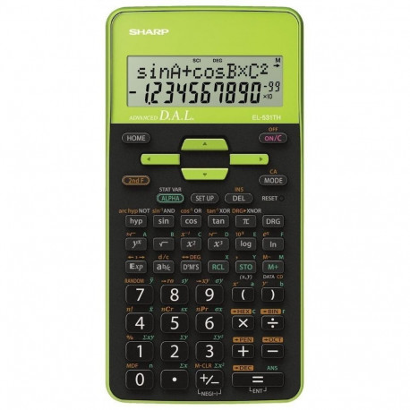 SHARP CALCULATOR SCIENTIFIC BLISTER GREEN EL531THBGR