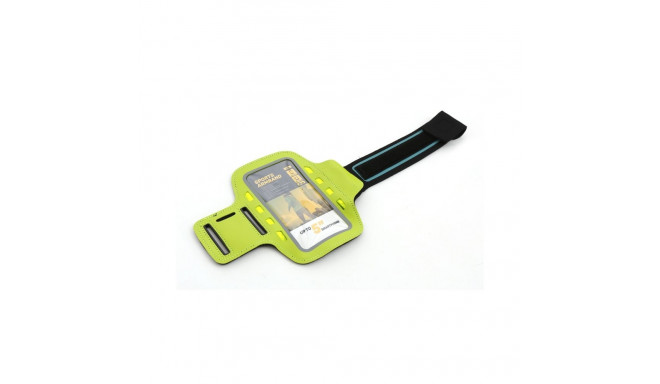 PLATINET SPORT ARMBAND FOR SMARTPHONE GREEN WITH LED