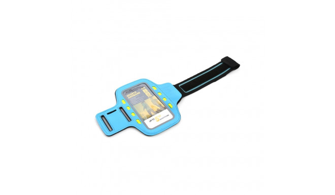 PLATINET SPORT ARMBAND FOR SMARTPHONE BLUE WITH LED
