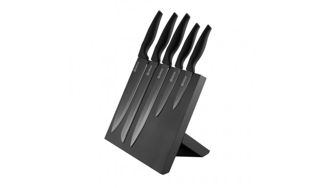 PLATINET 5 BLACK KNIVES SET WITH BLACK MAGNETIC BOARD