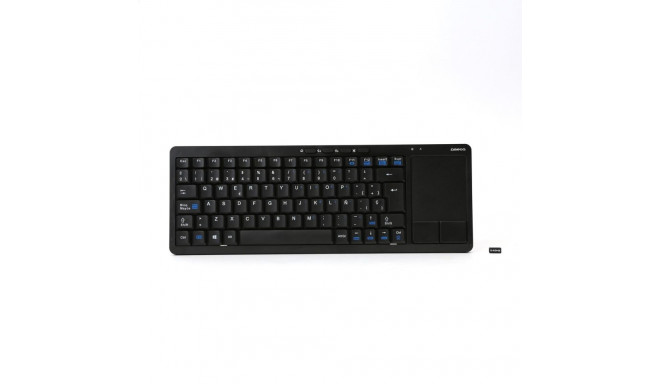 KEYBOARD WIRELESS US OMEGA FOR SMART TV BLACK + TOUCHPAD [43666]