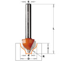 HW DECORATIVE OGEE BIT Z2 S=8 D=12,7X8 R=2