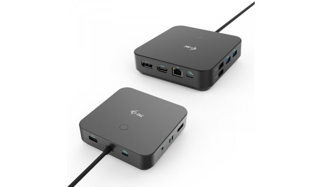 i-tec USB-C kolmik dokkimisjaam 1x HDMI 2x DP 3x4K / 1x5K LAN audio 6x USB Power Delivery 100 W - do